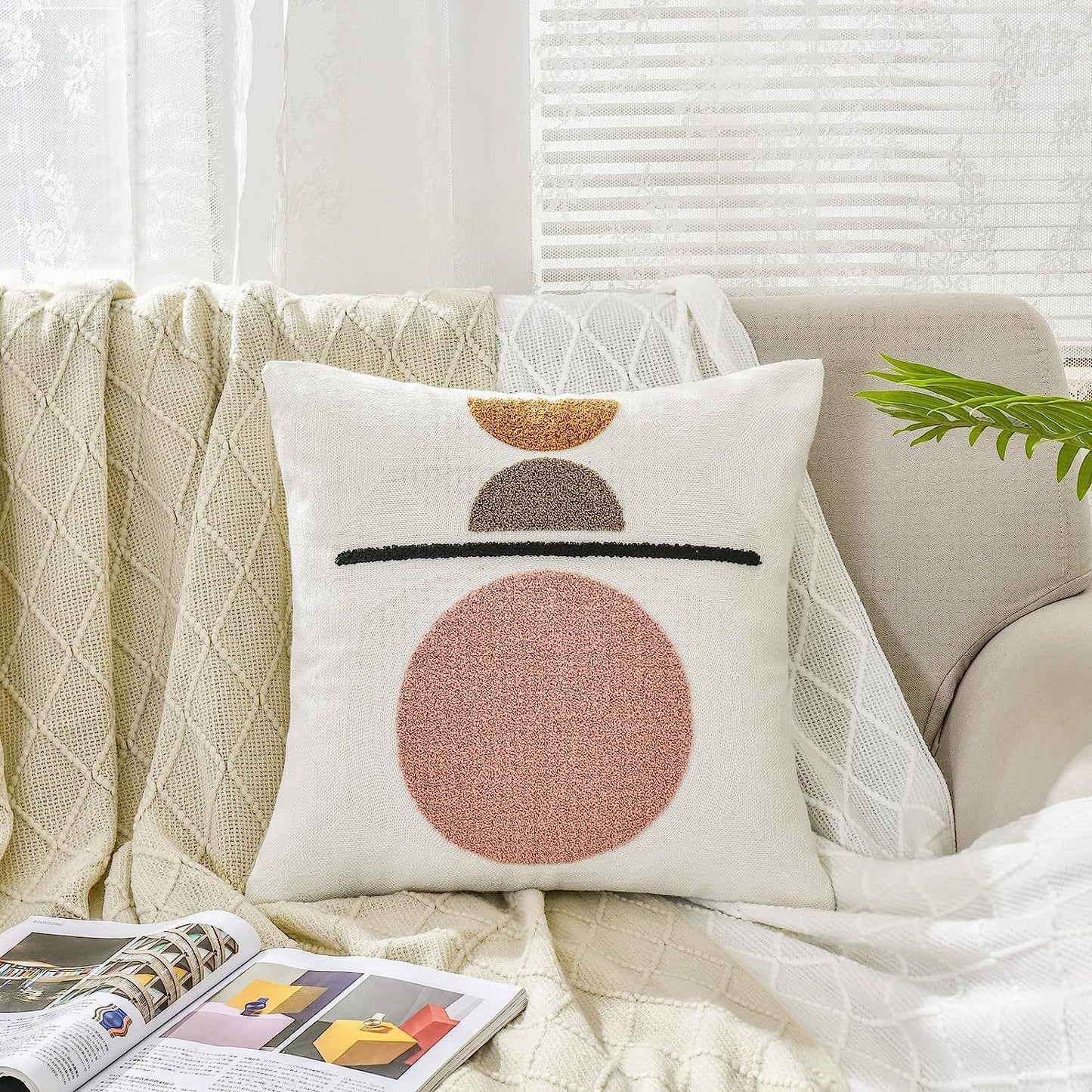 Bohemian Tufted Sofa Cushion Pillow Cover