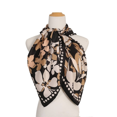GEOMETRY FLOWER PATTERN SCARF
