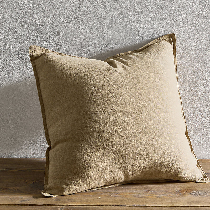 Pure Cotton And Linen Linen Solid Color Pillow Simple Modern