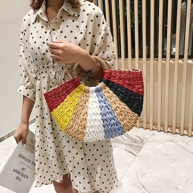 Thai Woven Straw Bag