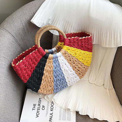 Thai Woven Straw Bag