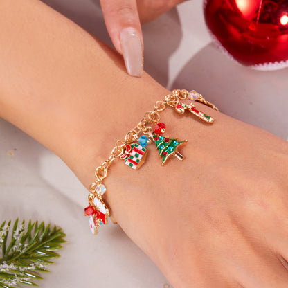 Personalized Christmas Charm Bracelet