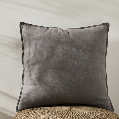 Pure Cotton And Linen Linen Solid Color Pillow Simple Modern