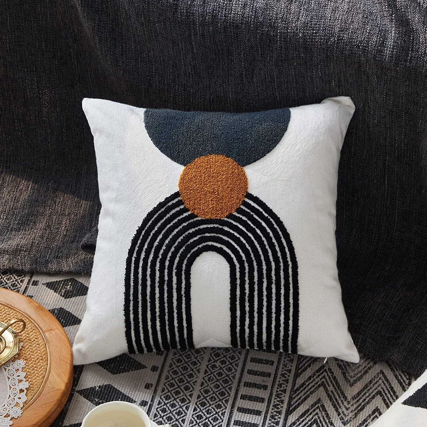 Bohemian Tufted Sofa Cushion Pillow Cover