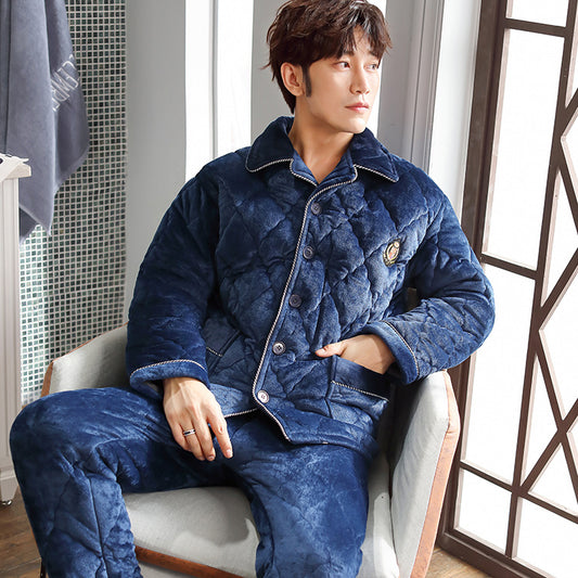 Men’s Winter Thick Pajamas