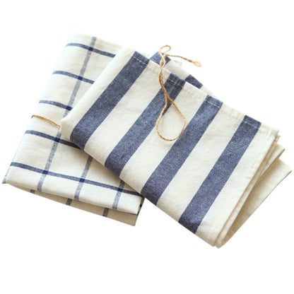 Nordic Cotton Striped Plaid Napkin