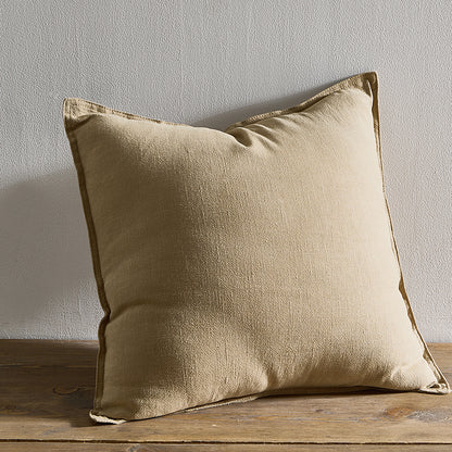 Pure Cotton And Linen Linen Solid Color Pillow Simple Modern