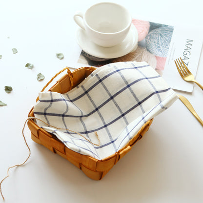 Nordic Cotton Striped Plaid Napkin