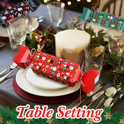 12Pack Christmas Candy-Shaped Treat Boxes