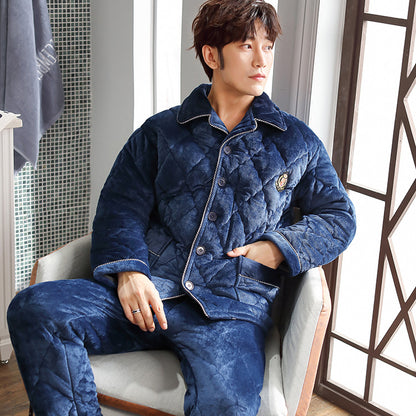 Men’s Winter Thick Pajamas