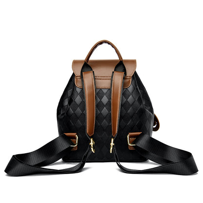 Female Multifunction Leather Backpack