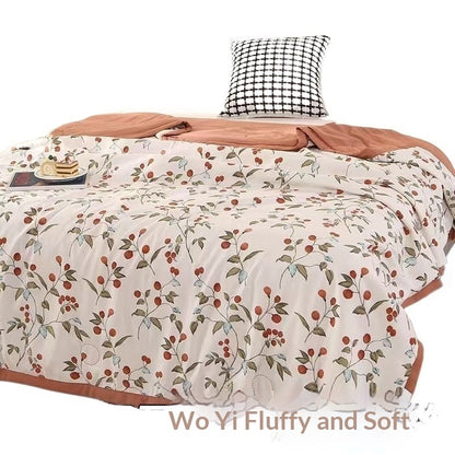 Washed Cotton Air-conditioning Quilt Double Summer Thin