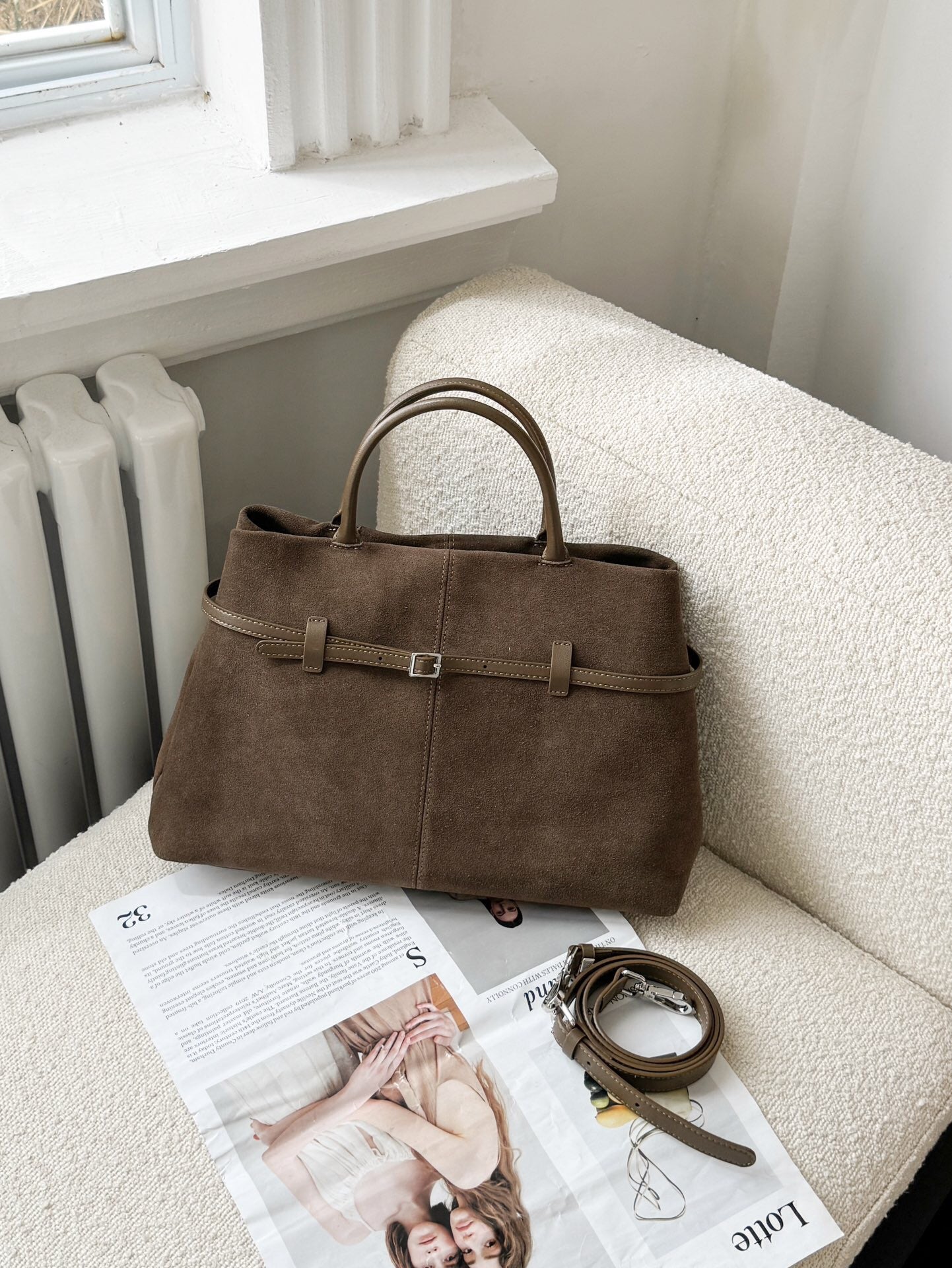 Women's Suede Shoulder & Crossbody Bag