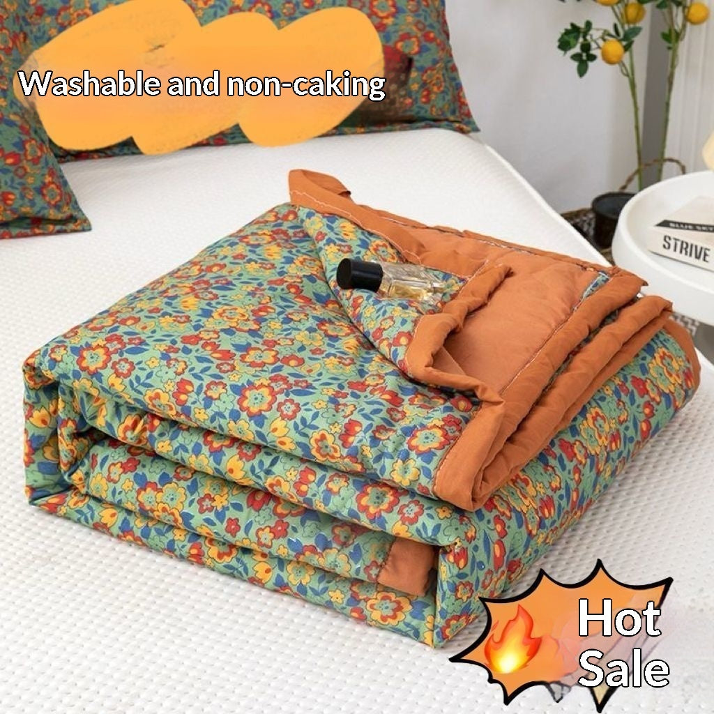 Washed Cotton Air-conditioning Quilt Double Summer Thin