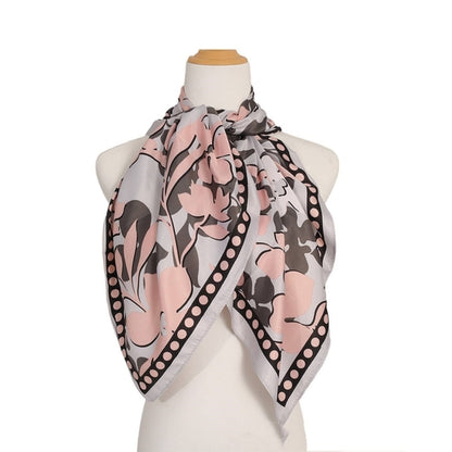 GEOMETRY FLOWER PATTERN SCARF