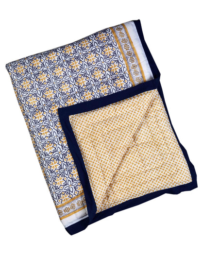 SEMINYAK BLUE COTTON QUILT