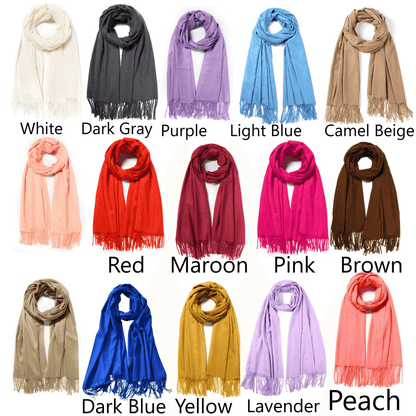 Super Soft Long Cashmere Wool Scarfs Pashmina