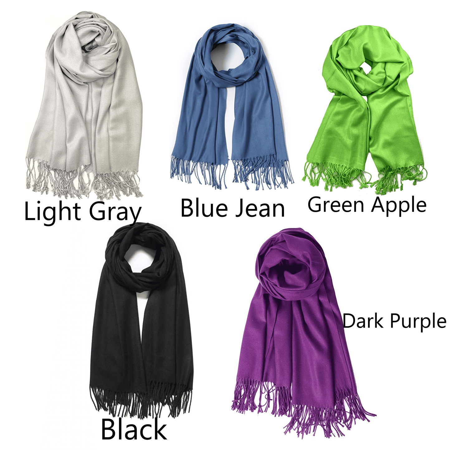 Super Soft Long Cashmere Wool Scarfs Pashmina