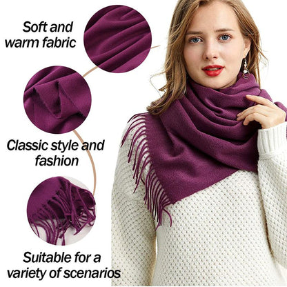 Super Soft Long Cashmere Wool Scarfs Pashmina