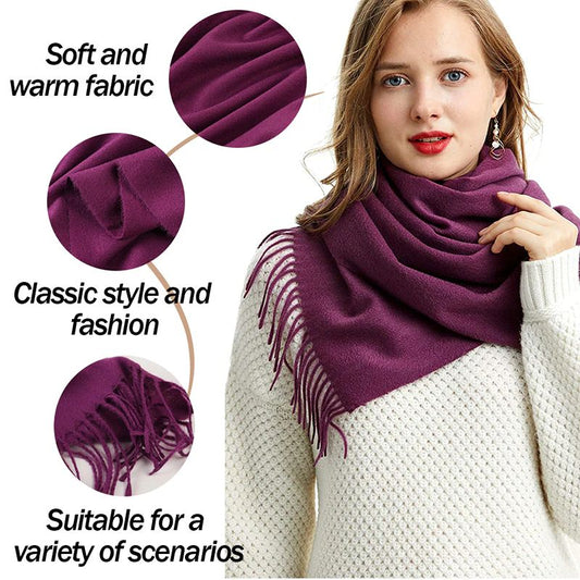 Super Soft Long Cashmere Wool Scarfs Pashmina