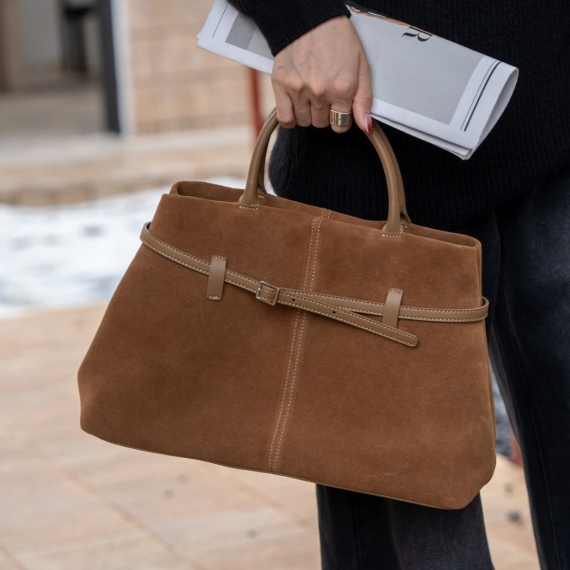 Women's Suede Shoulder & Crossbody Bag