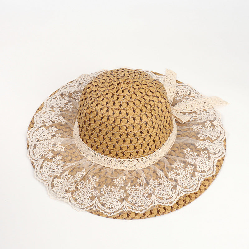 Women’s Wide-Brim Lace Sun Hat