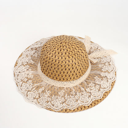 Women’s Wide-Brim Lace Sun Hat