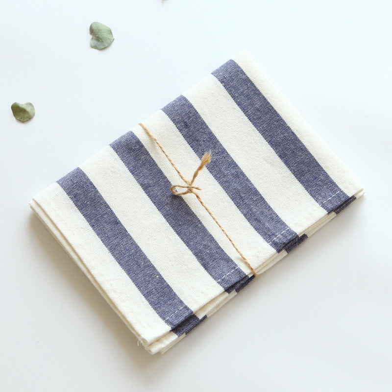 Nordic Cotton Striped Plaid Napkin