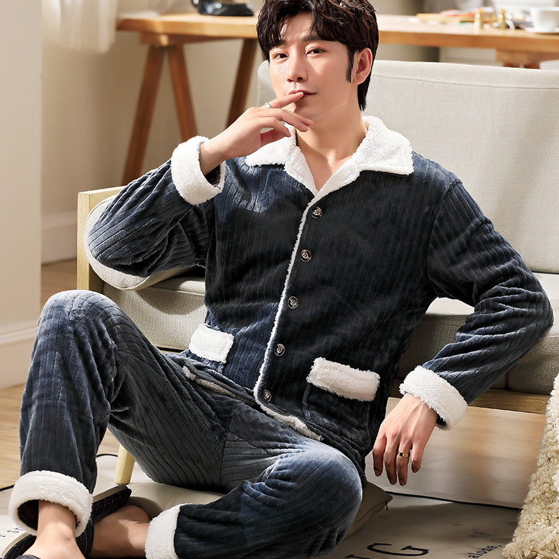 Men’s Long-Sleeve Flannel Pajamas