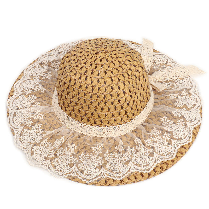 Women’s Wide-Brim Lace Sun Hat