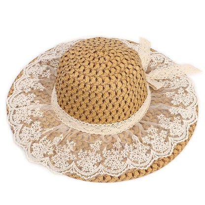 Women’s Wide-Brim Lace Sun Hat